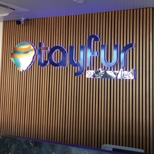 Ofis İçi Krom Harf